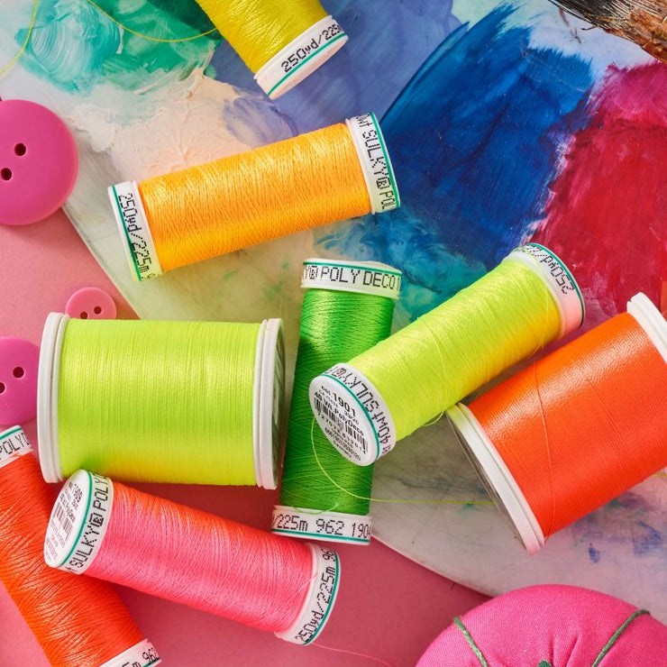 Sulky Poly Deco - Polyester Thread Available in 8 Neon Colours – Terry ...